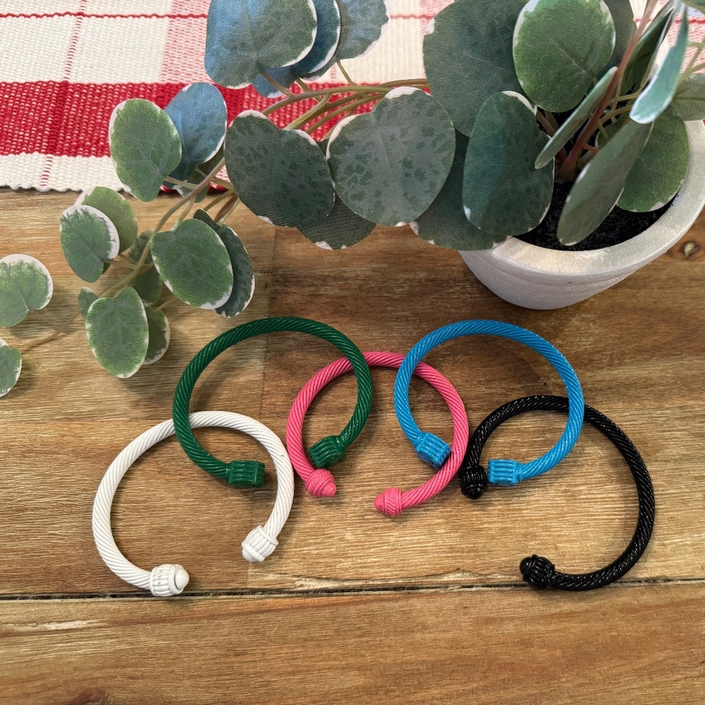 Shien Candy Colored Twist Bangles